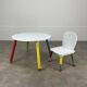 Table et chaise crayon Pierre Sala pour enfant, années 80