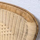 Large rattan armchair