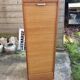 Filing cabinet with curtains
