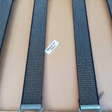 Chrome metal chair upholstered in leather 1970 Giandomenico Belotti