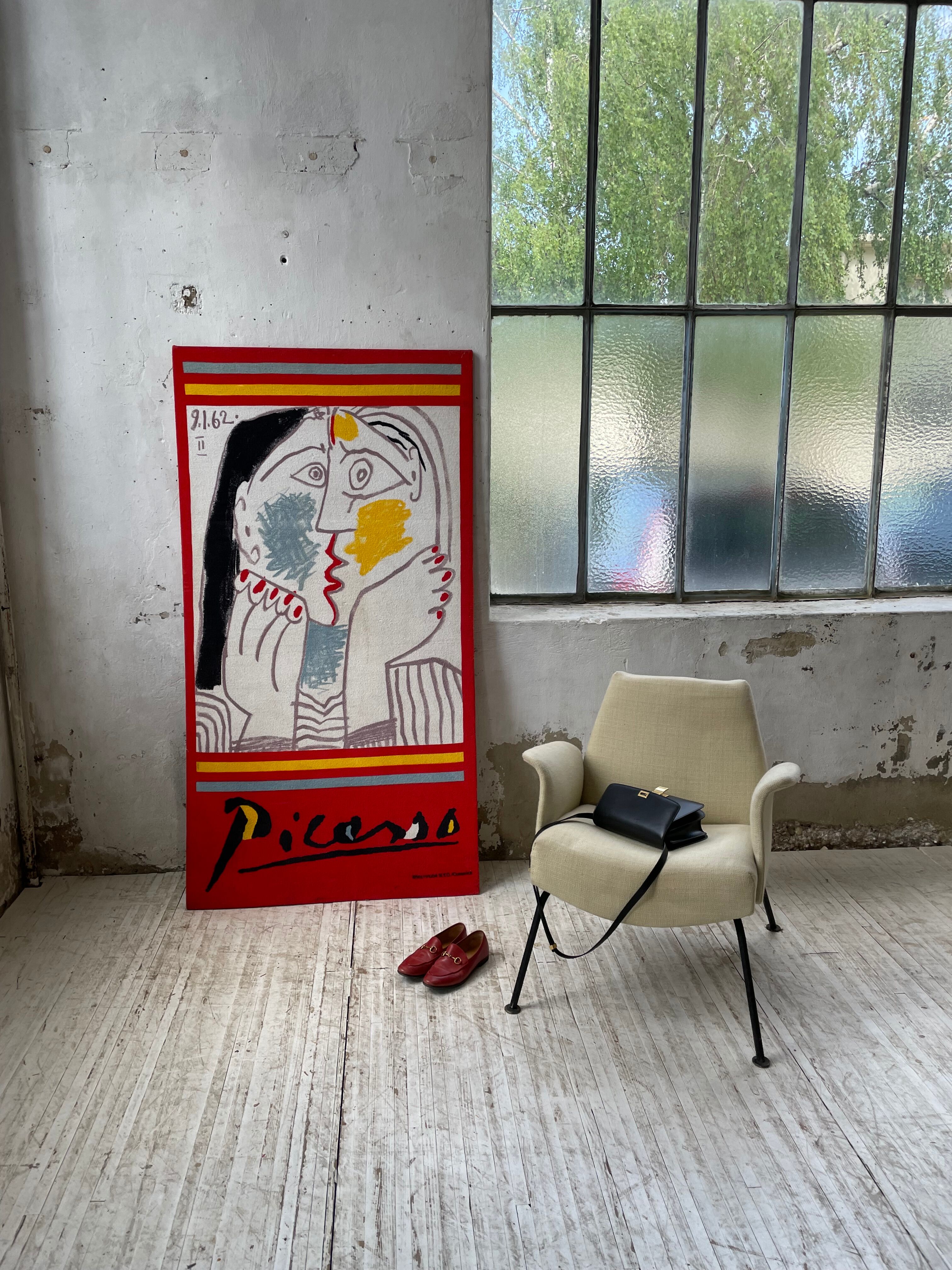 Canvas tapestry Picasso fabric coated on wood XXL