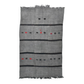 Mid Century Modern Gray Black Turkish Kilim Rug, 190x306Cm
