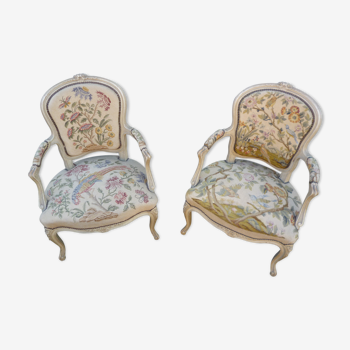 Beautiful pair of Louis xv armchair