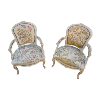 Beautiful pair of Louis xv armchair