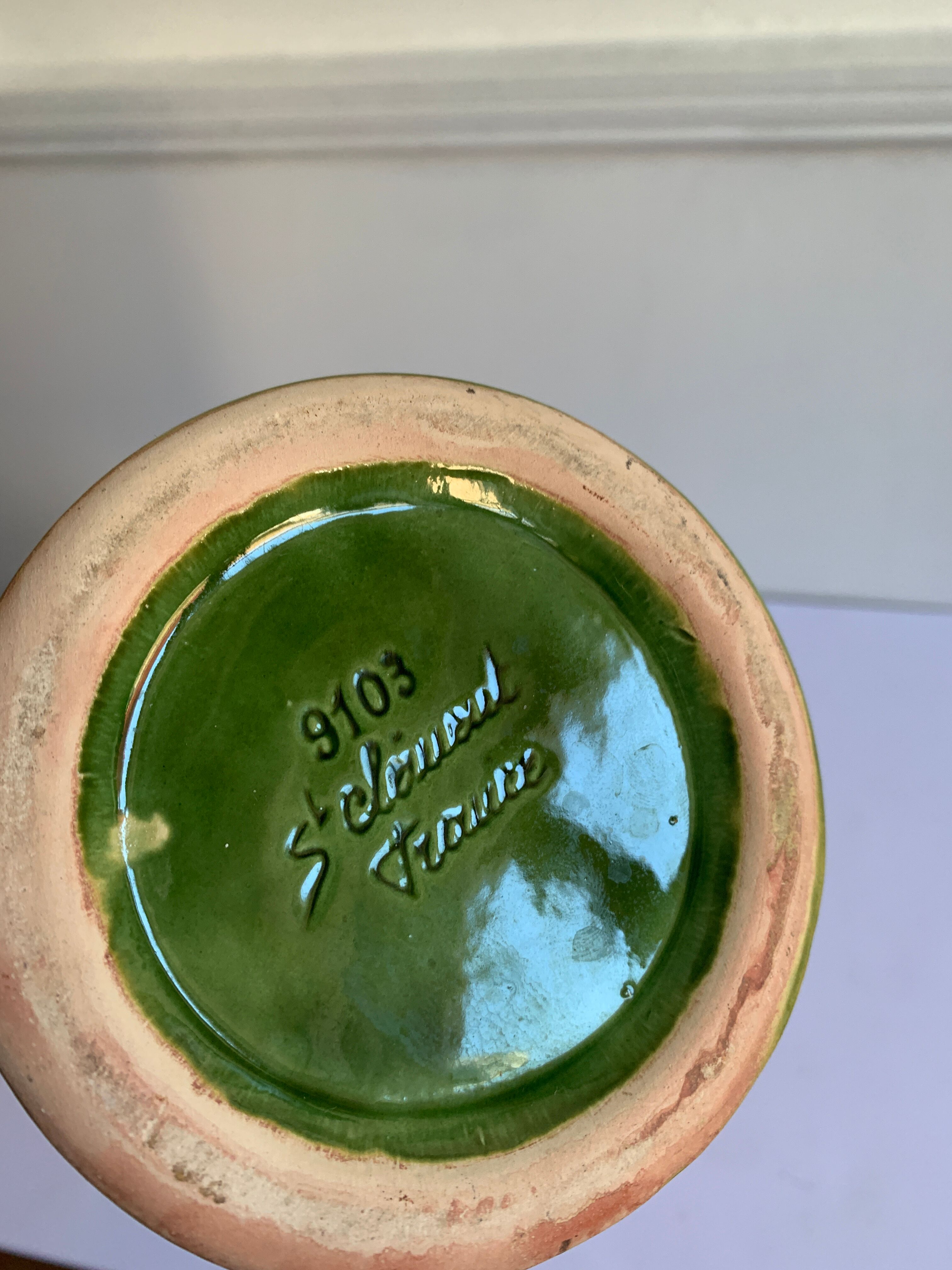 Vintage earthenware vase