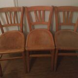 Trio of Bauman bistro chairs