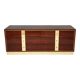 Commode Italienne en palissandre et laiton ISA Bergamo 1950