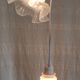 Suspension with 3 glass tulips - mid 20th century.