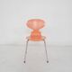 Arne Jacobsen for Fritz Hansen peach wooden "Ant" chair, Denmark 1996