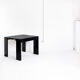 Vintage extendable table / console in lacquered wood by Paul Michel, France 1990