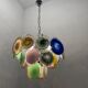 Multicolored Murano Glass Disc Chandelier, 1970s