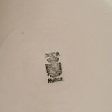 Salad bowl in pink faience Digoin