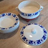 Old Badonviller soup set