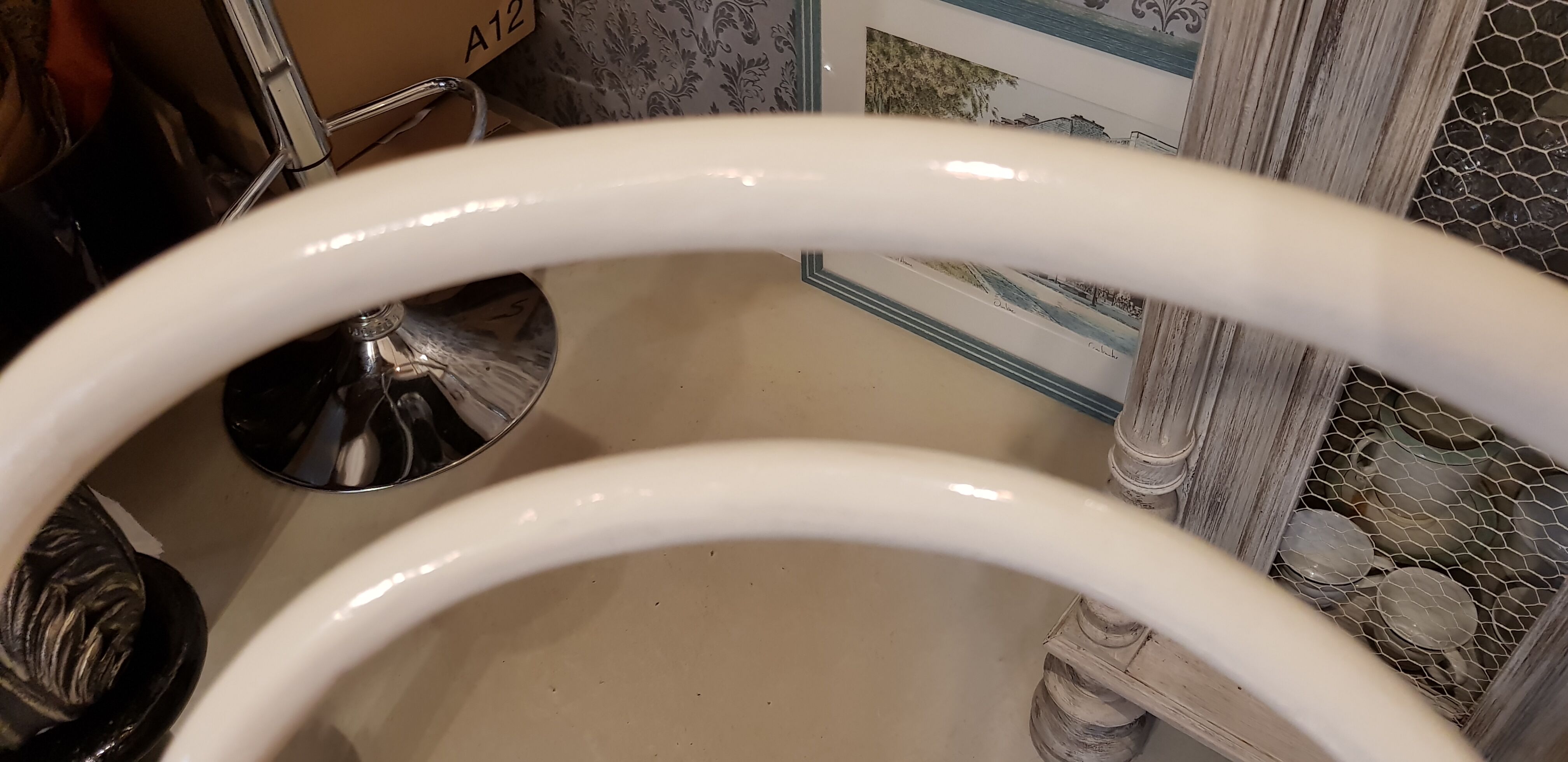 White Thonet bistro chair