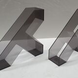 2 x Magazine holder Helit design Walter Zweischegg 70s