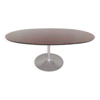 Vintage Rosewood & Steel Tulip Dining Table By Maurice Burke For Arkana