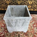 Cache-pot époque art déco en ciment signé « louis lonati dijon »