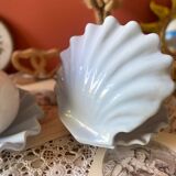 Rare pair of vintage shell lamps