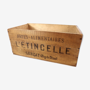 Old advertising wooden case