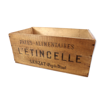 Old advertising wooden case