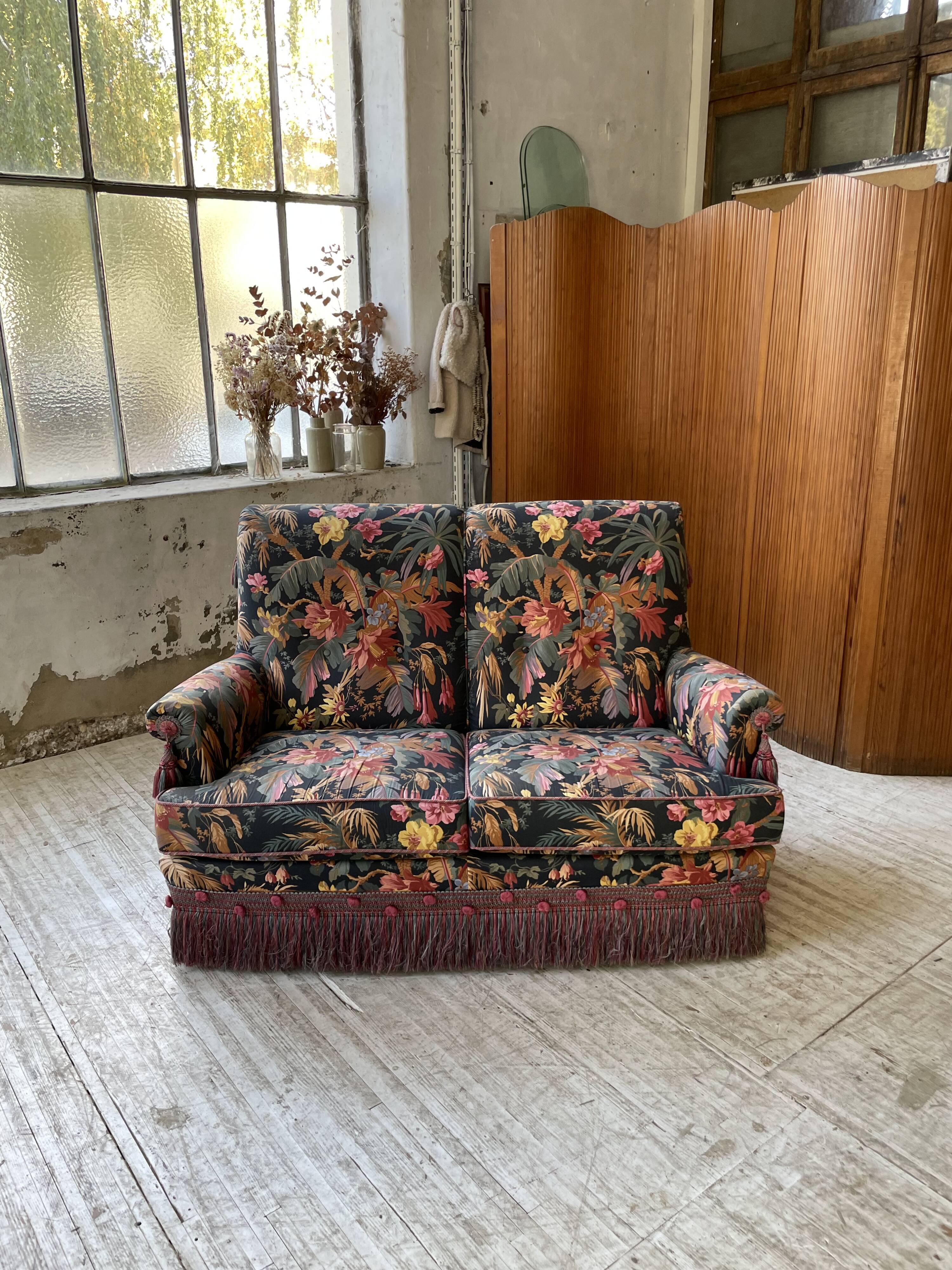 Jean Roche floral sofa