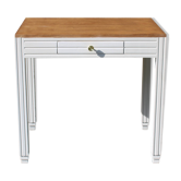Bureau esprit Art Déco console Art Déco rénovée – blanc beige “Troubl