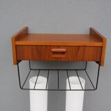 Scandinavian teak wall shelf
