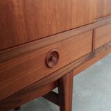 Teak highboard, Danish design, 1960s, production: Denmark