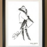 Drawing of the house Nina Ricci