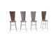 Set of 4 metal chairs