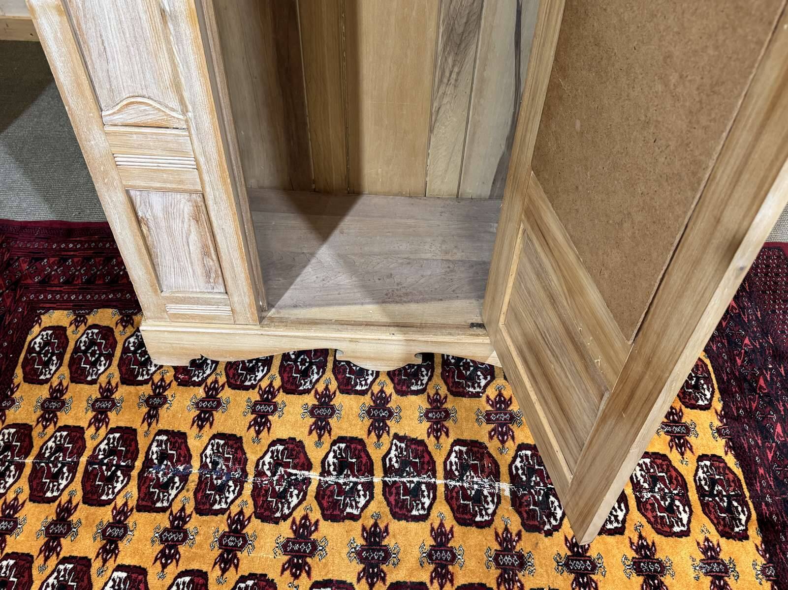 1950s English maple wardrobe