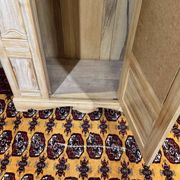 1950s English maple wardrobe