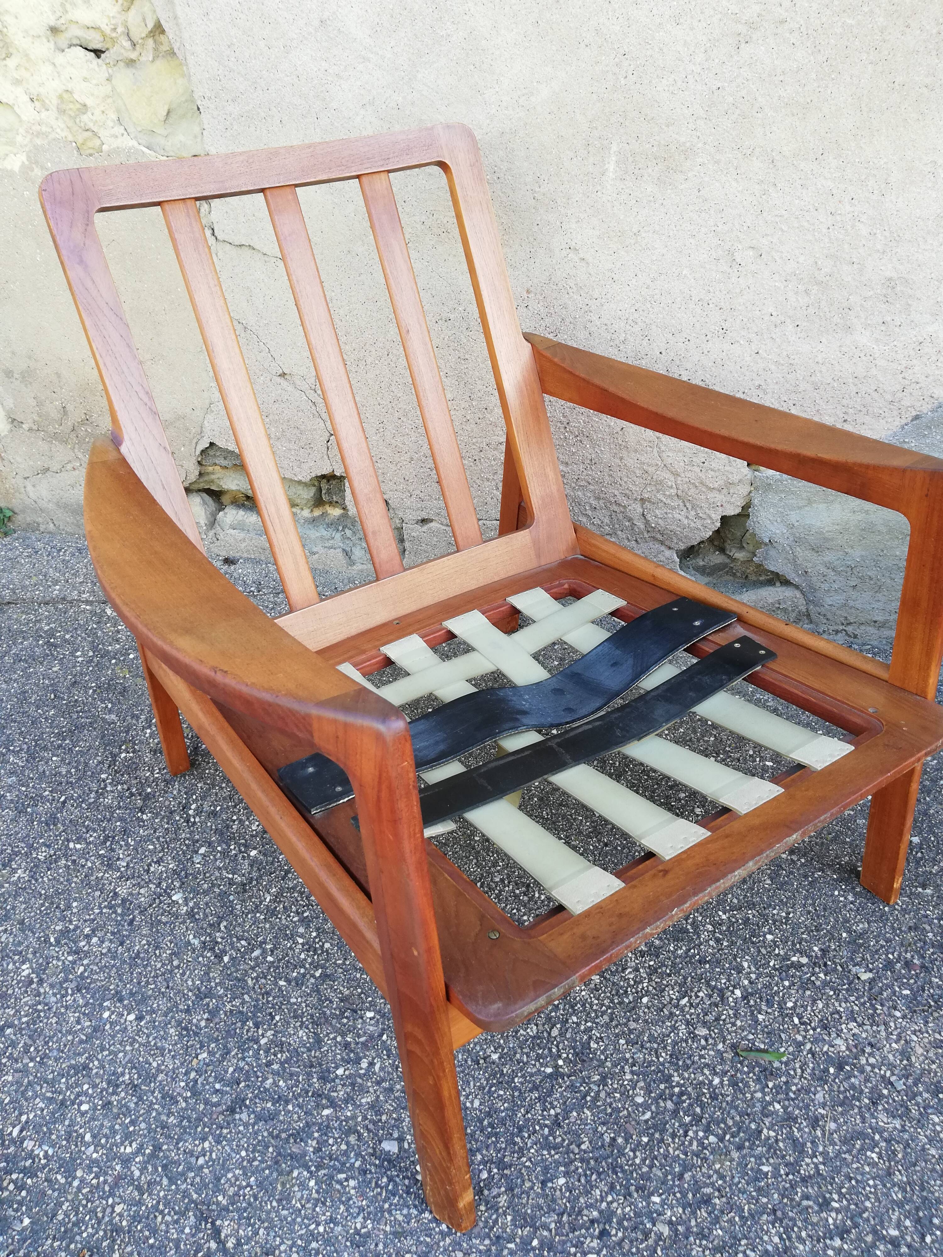 Scandinavian teak armchair