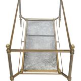 Bronze and gilded brass coffee table by Maison Jansen