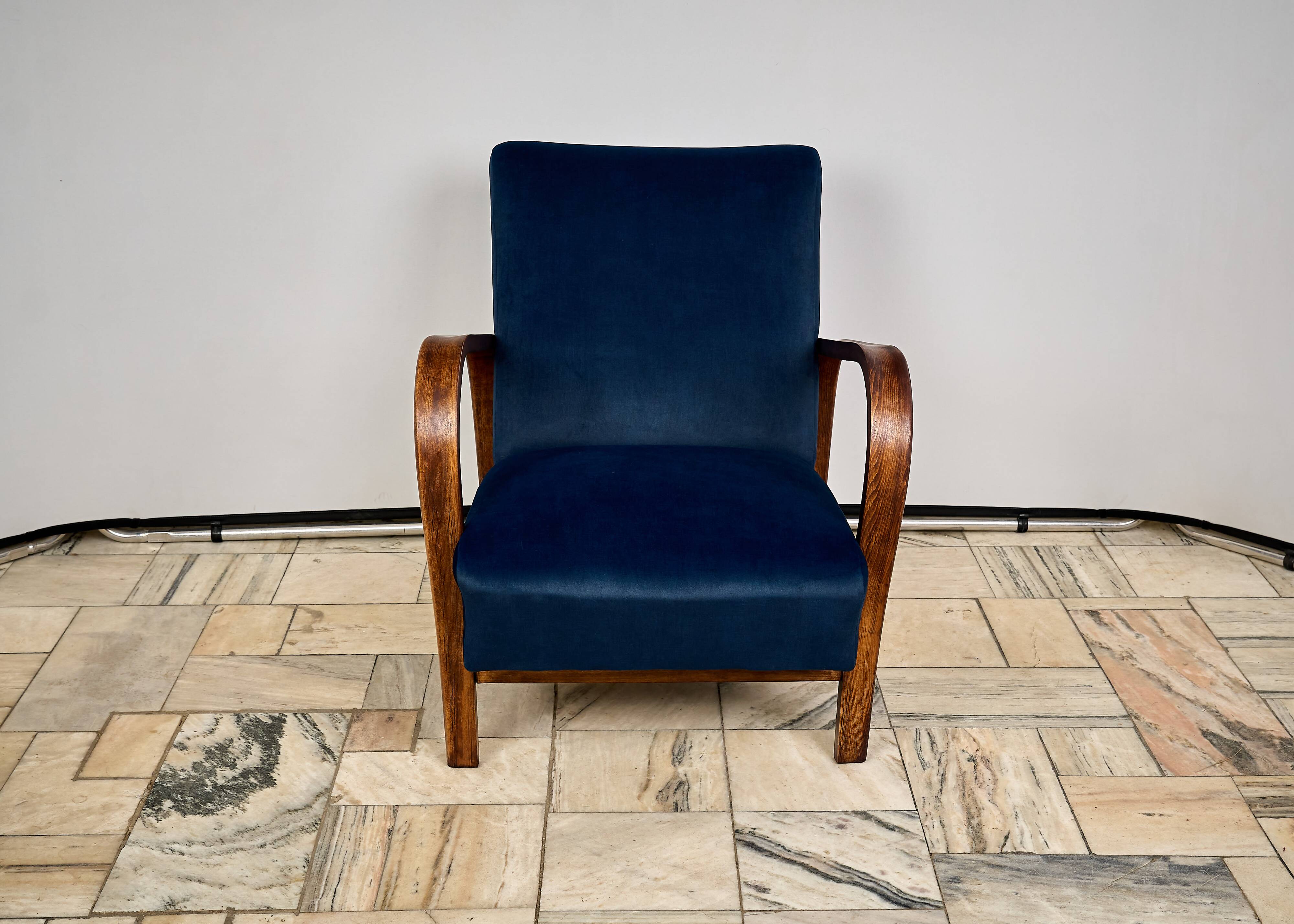 Armchair designed by K. Kozelka and A. Kropacek, Interier Praha, Czechoslov