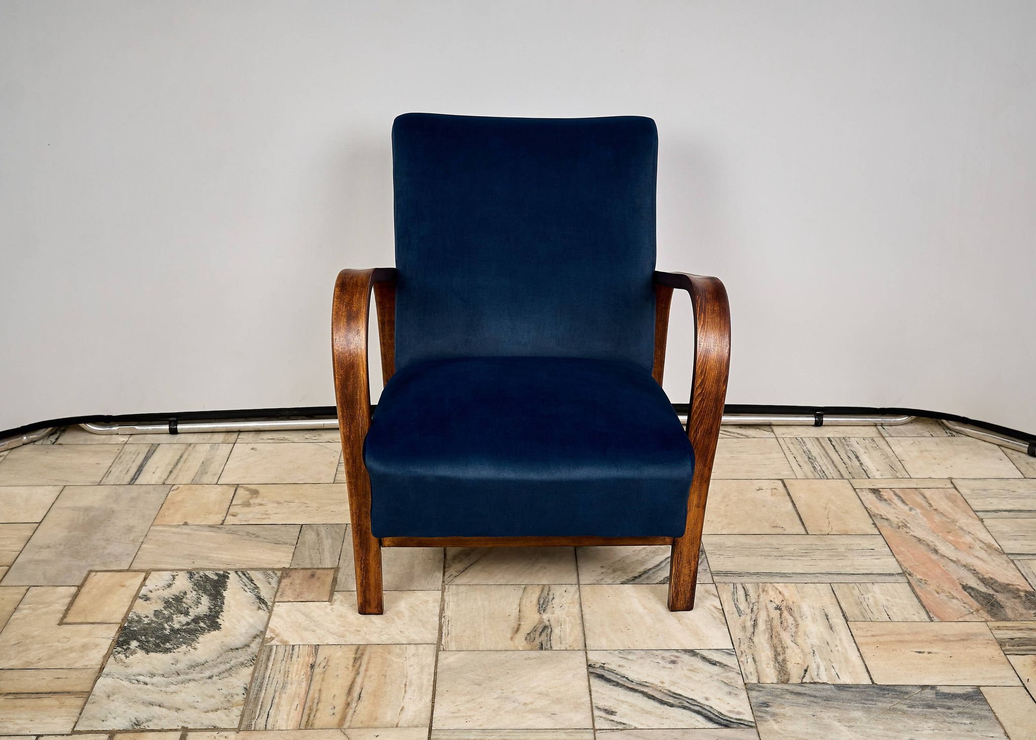 Armchair designed by K. Kozelka and A. Kropacek, Interier Praha, Czechoslov