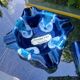 Glazed ceramic ashtray Vallauris blue with its Vintage pestle 70s