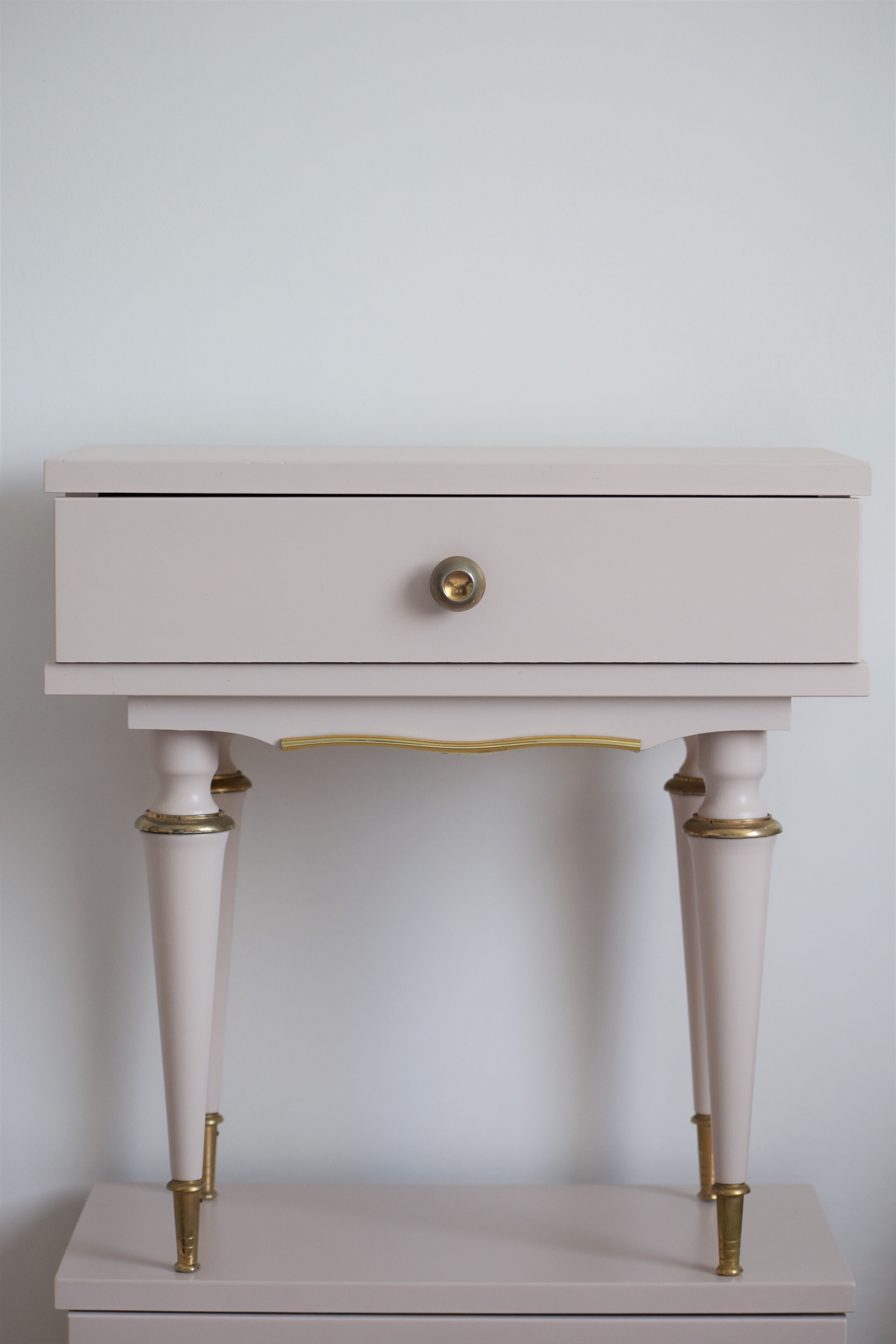 Pair of vintage bedsides - pink boudoir