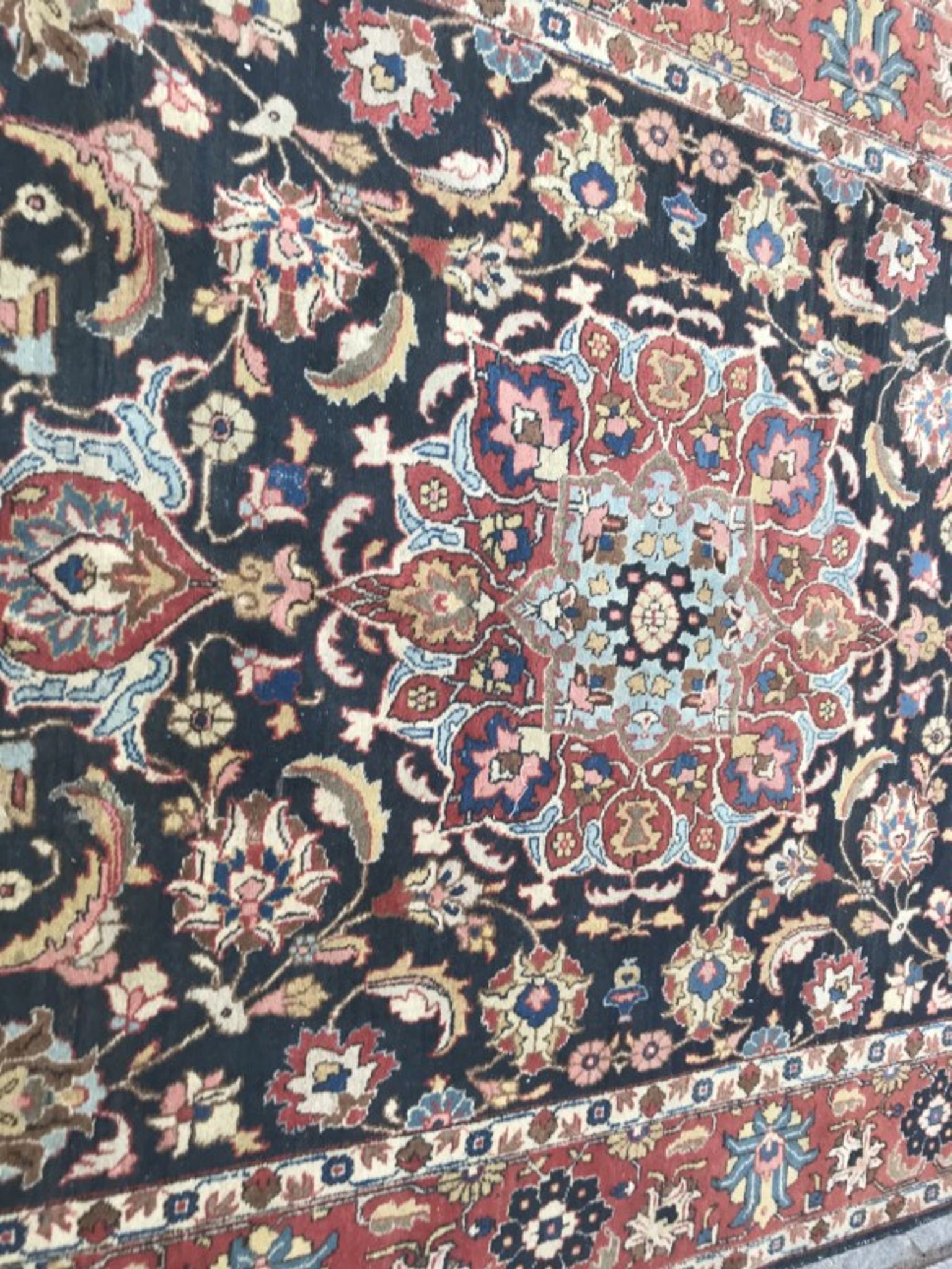 Carpet old Persian Tabriz done hand 200 X 300 cm