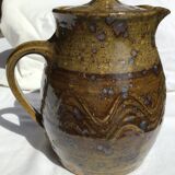 Signed olive green pyrity sandstone tea