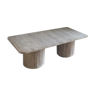 Natural travertine rectangular coffee table - 100x50