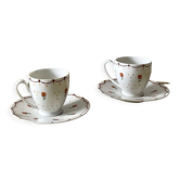 Pair of porcelain cups