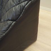 Leather armchair, Italian design, 1960s, production: Italy