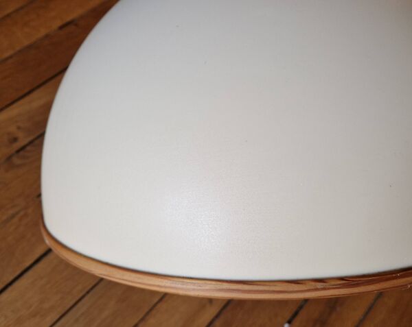 Suspension demi-globe ''monte et baisse'' acrylique, design scandinave années 1970