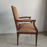 Louis XVI Jacob style armchair beige trim