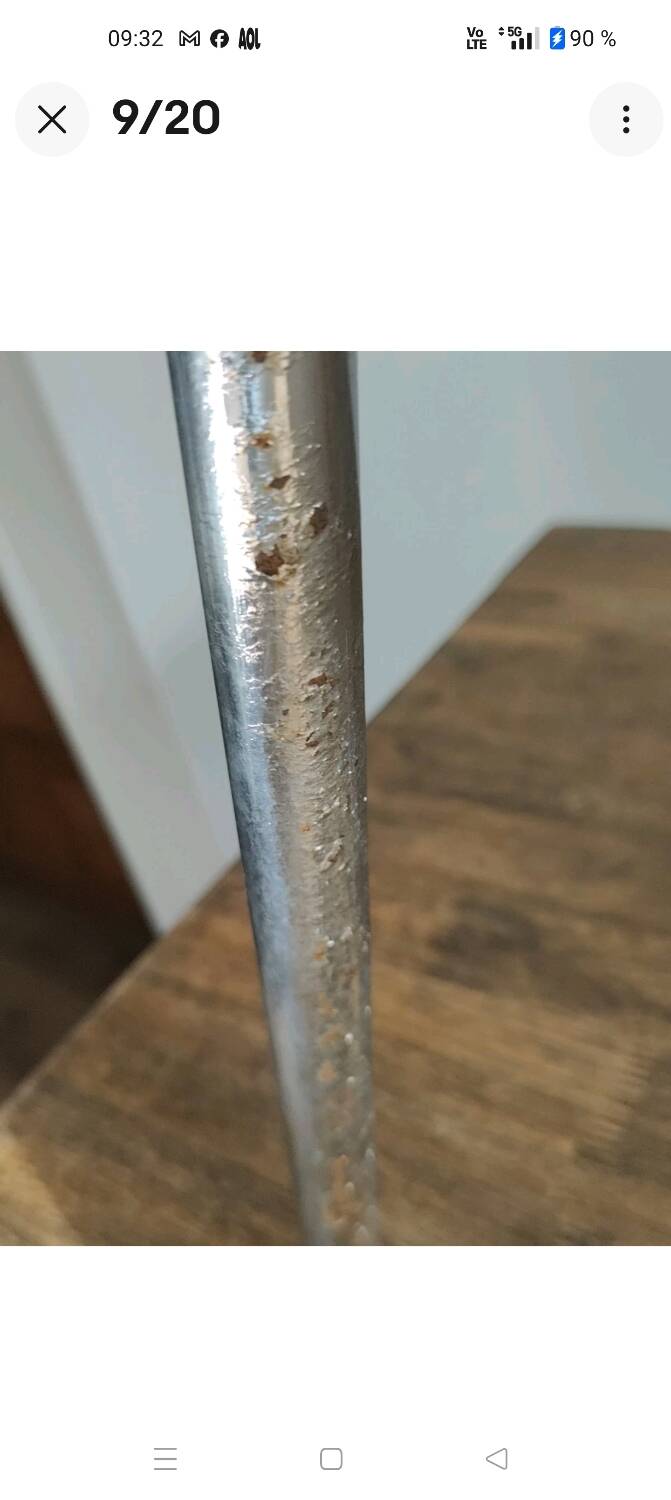 Jacques Hitier Chair 1950 Tubauto Red Bakelite Style Seat