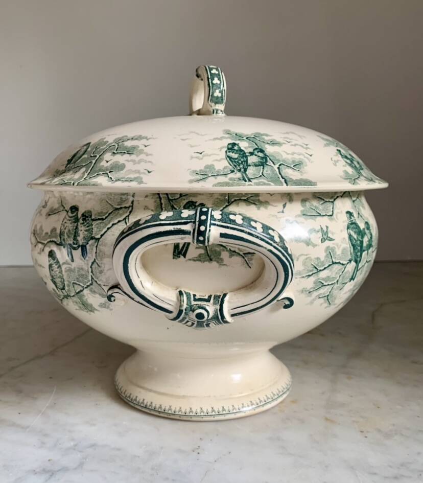 Sarreguemine soup tureen