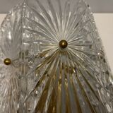 Mid-Century Crystal Sconces, Set of 2