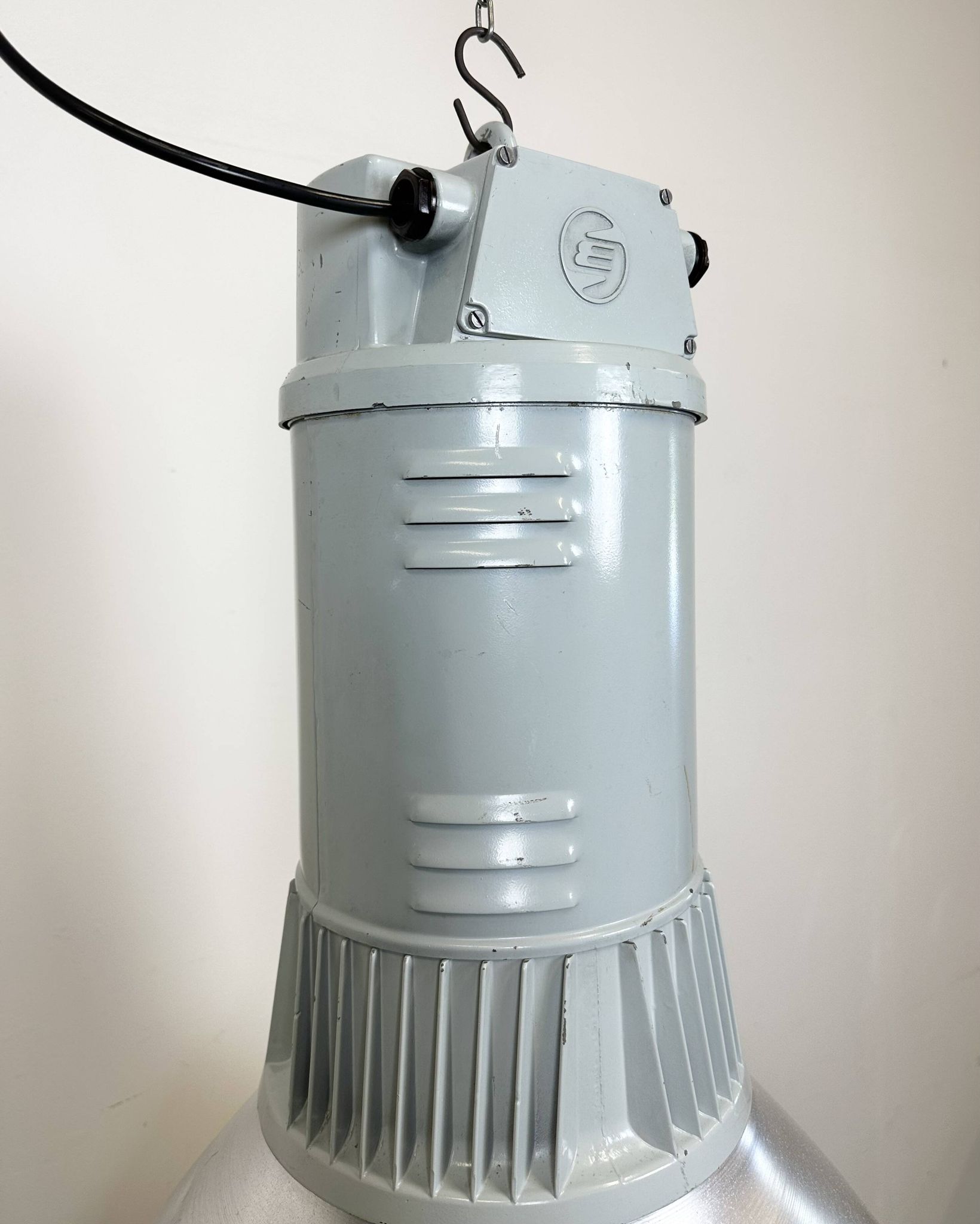 Large Industrial Aluminium Pendant Light from Elektrosvit, 1960s