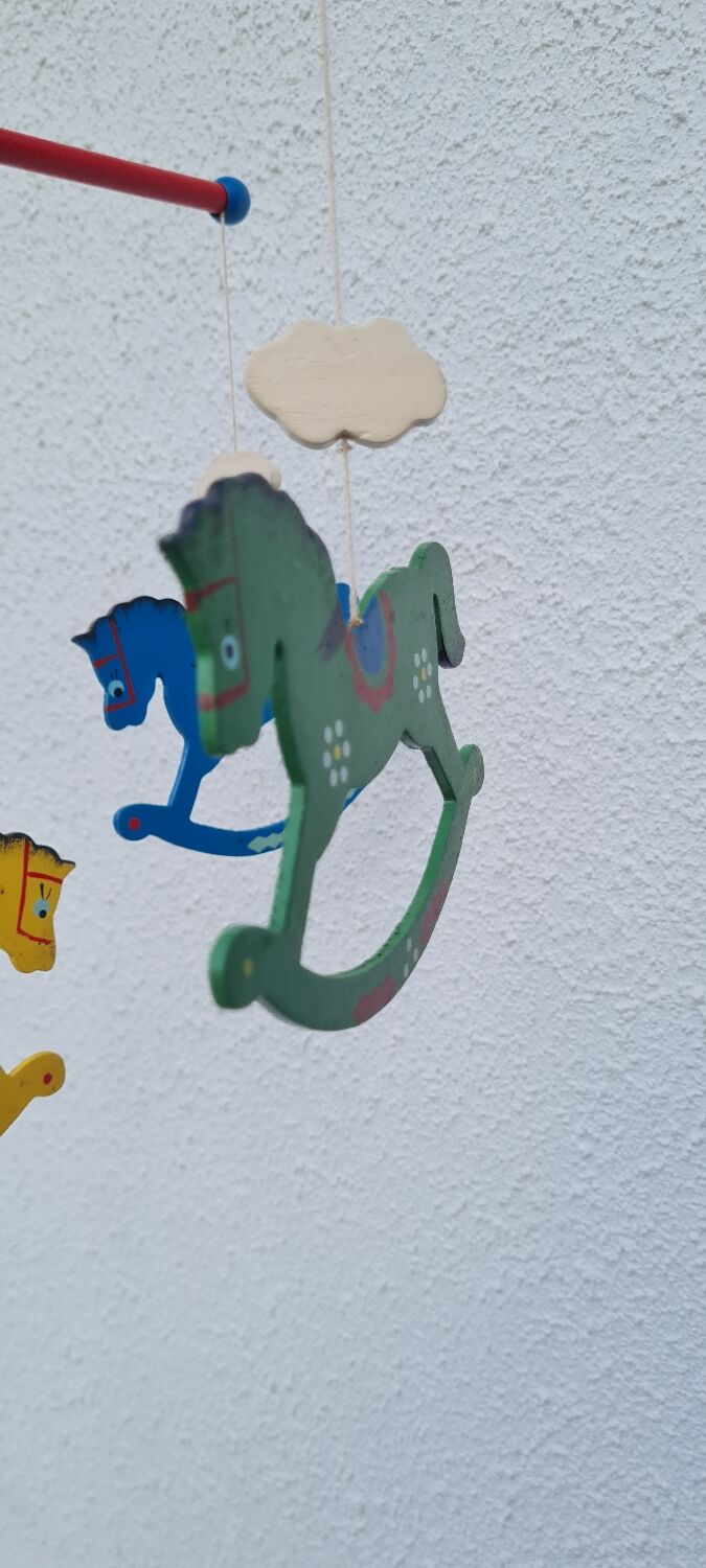 Vintage wooden mobile